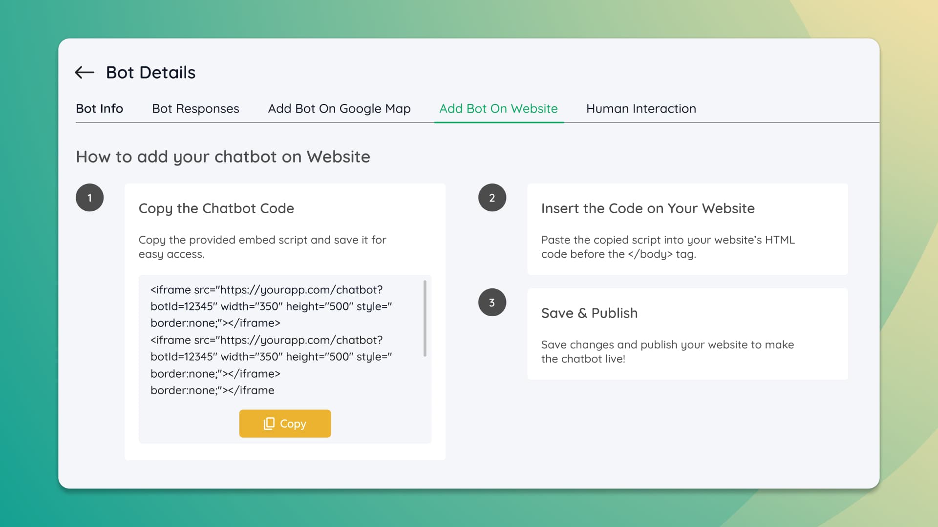 Why Adding a Chatbot Should Be One-Click